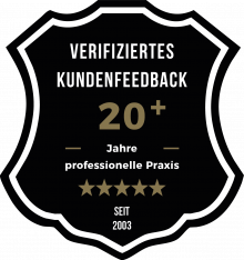 siegel-kundenfeedback-20-plus-jahre-professionelle-praxis-seit-2003
